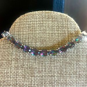Mystic Topaz bracelet in sterling silver